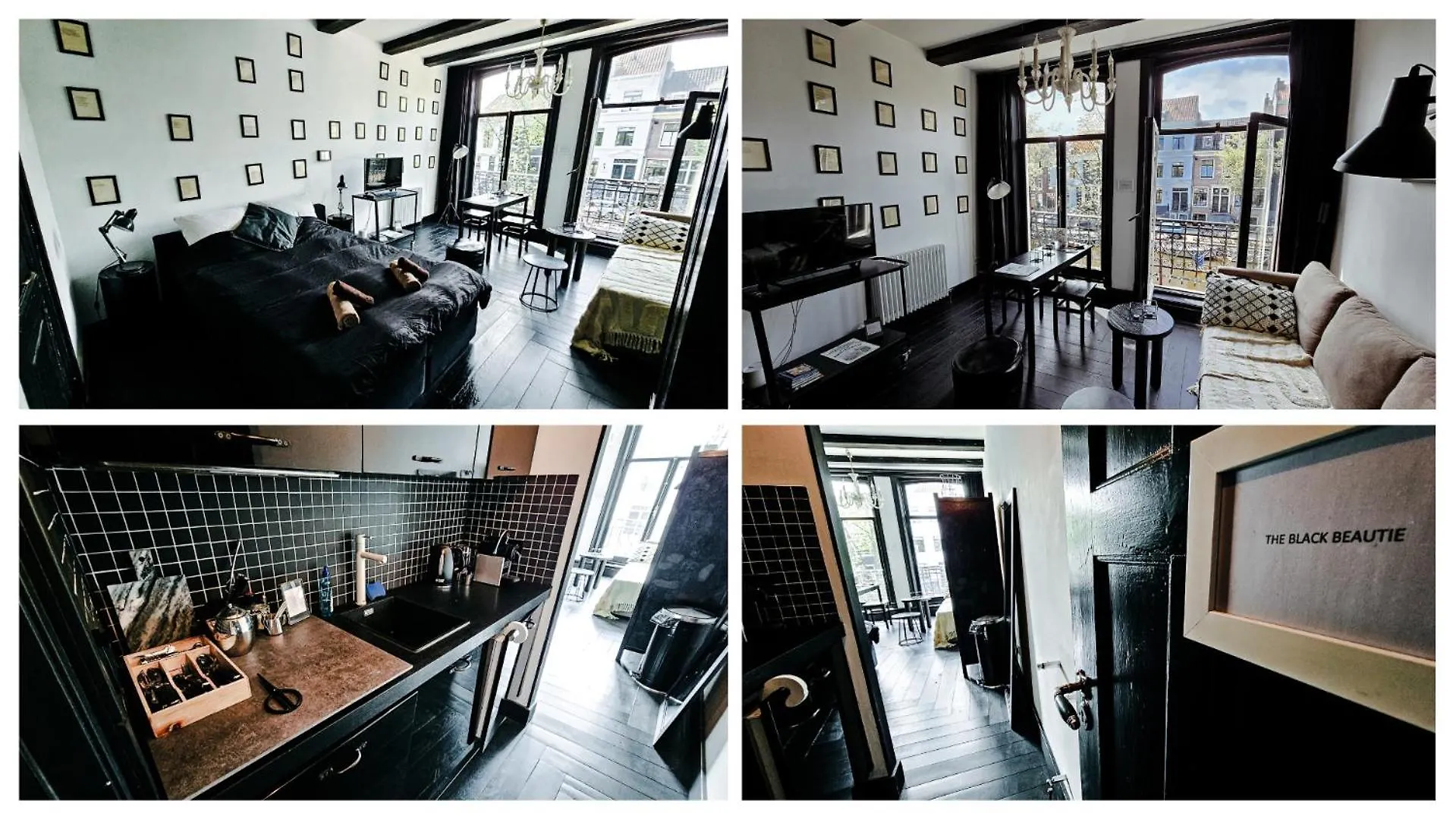 The Black Beauty Private Studio With Canal View From 1799 Amsterdam